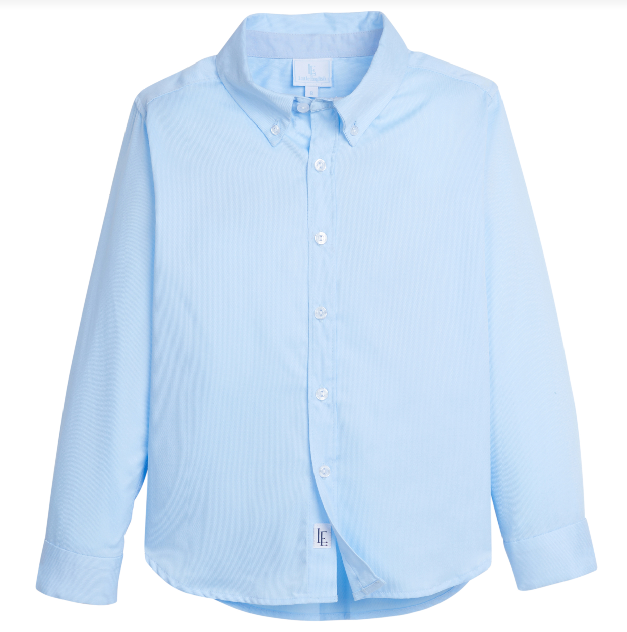 Button Down Shirt- Light Blue Pique