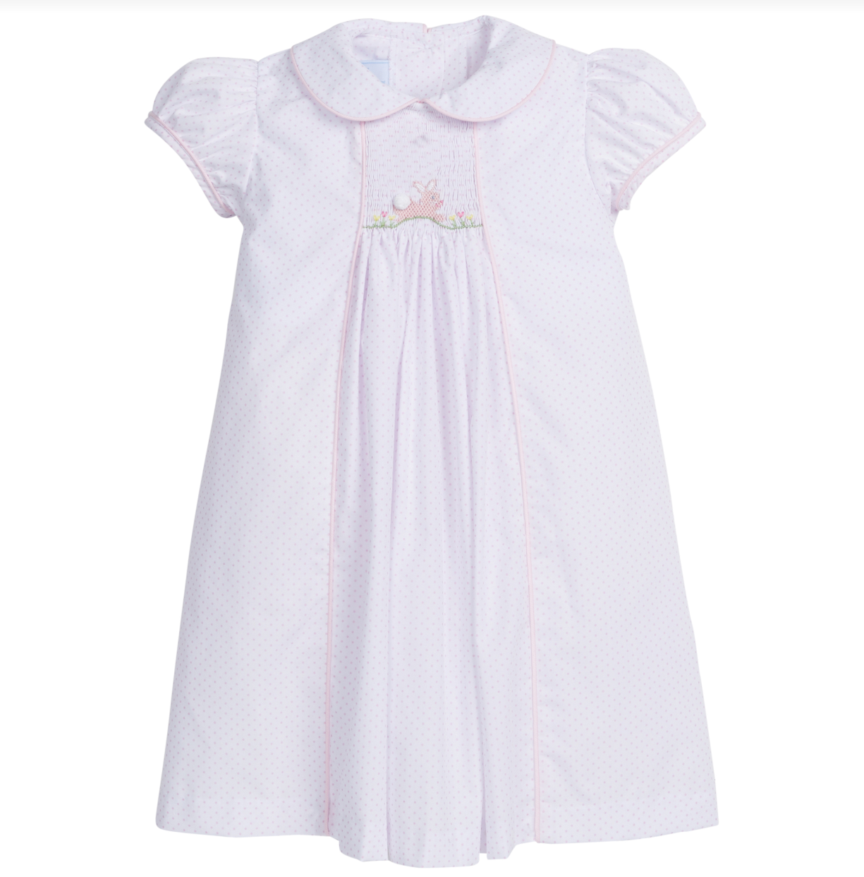 Chest Smocked Dress- Bunny