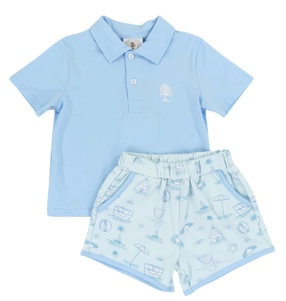 Seacrest Boys Polo Short Set