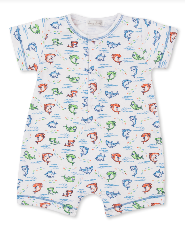 Shark Grins Short Playsuit