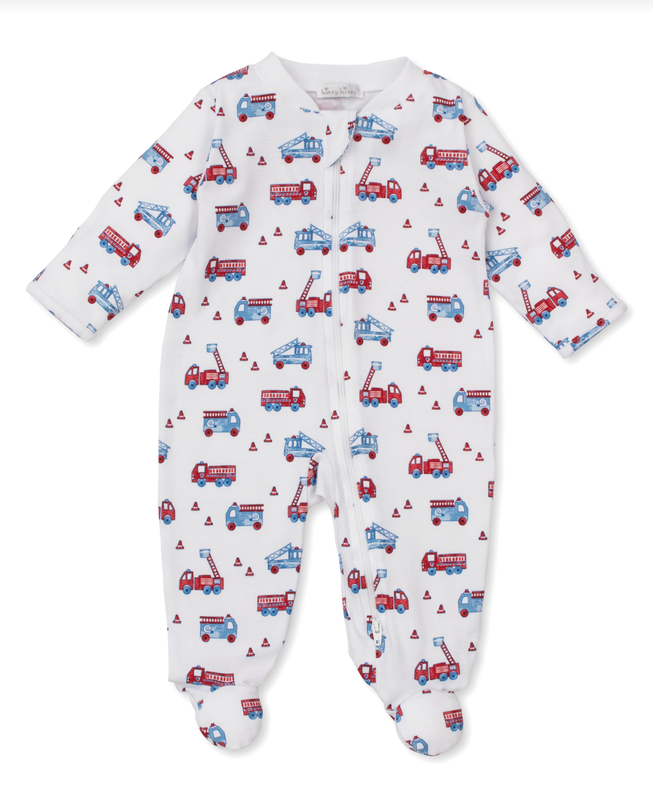 PJ's Backyard Baseball Zipper Print Onesie