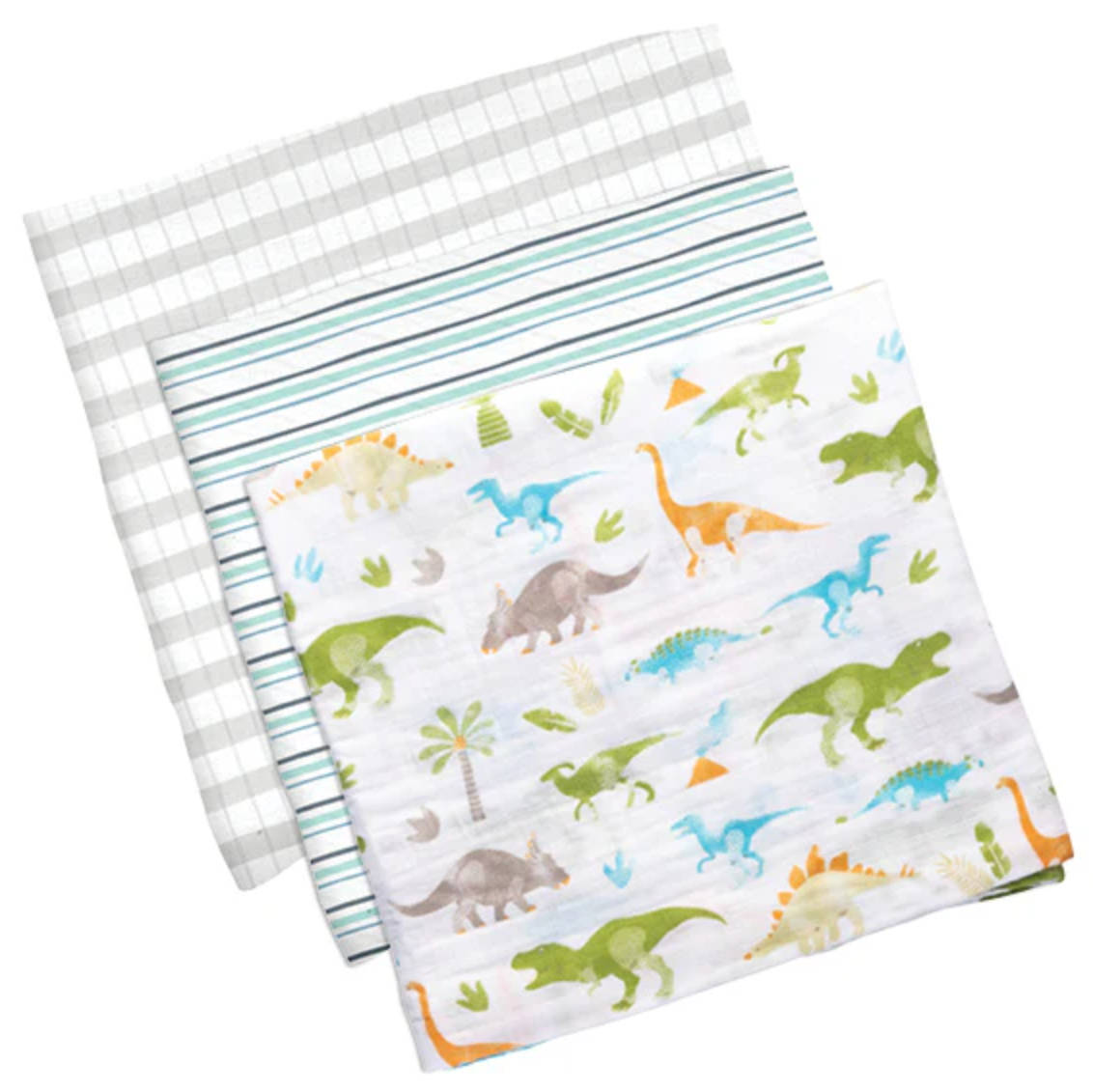 Muslin Blanket 3 Pack- Dino