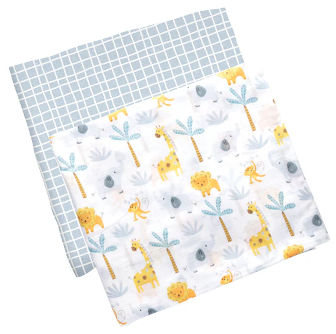 Muslin Blanket 2 Pack- Zoo