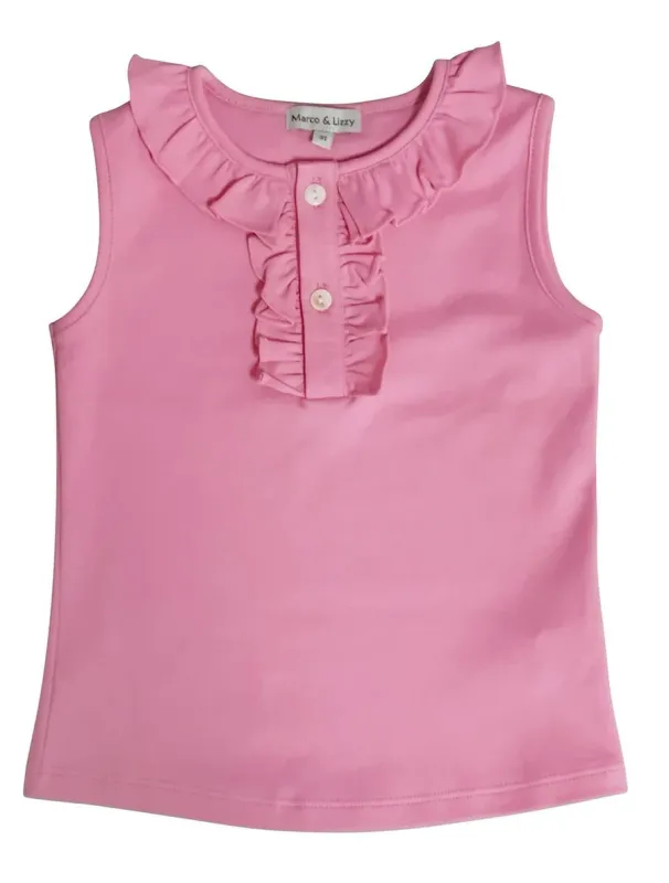Girl's Fuchsia Pima Cotton Top
