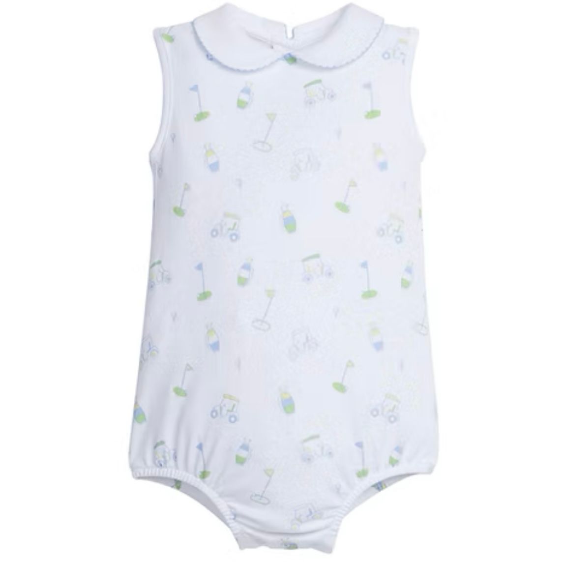 Blue Golf Printed Peter Pan Bubble