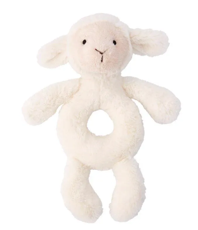 Bashful Lamb Ring Rattle