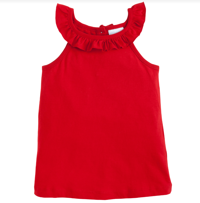 Red Ruffled Tank