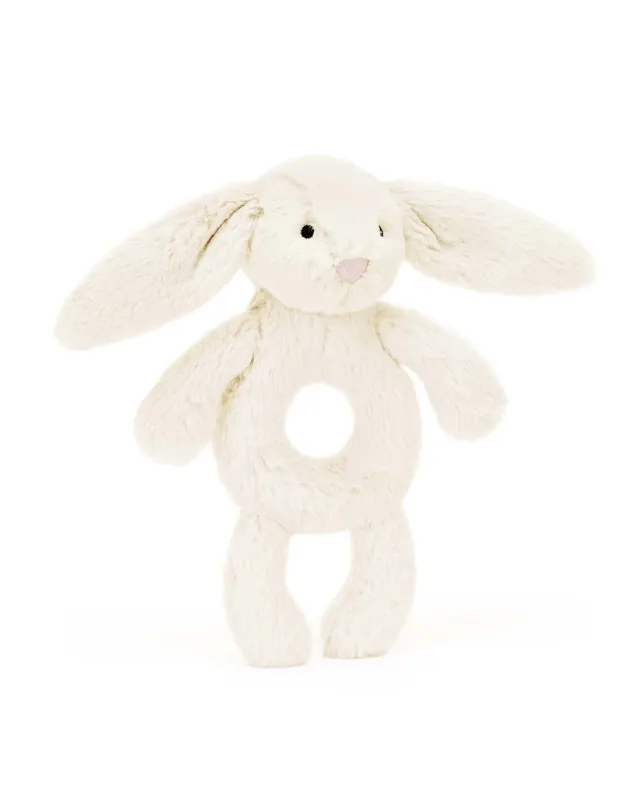 Bashful Cream Bunny Ring Rattle
