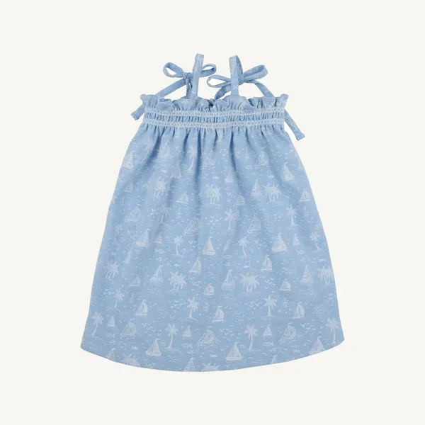 Bay Side Boats/Worth Ave. White Laineys Little Dress