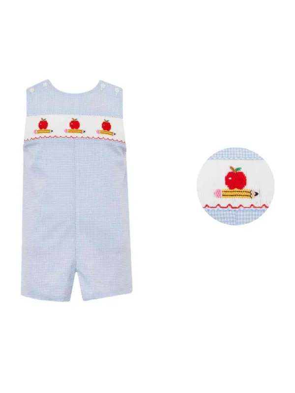 Apples and Pencils Boys Romper