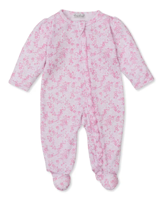 Old English Roses Pink Footie