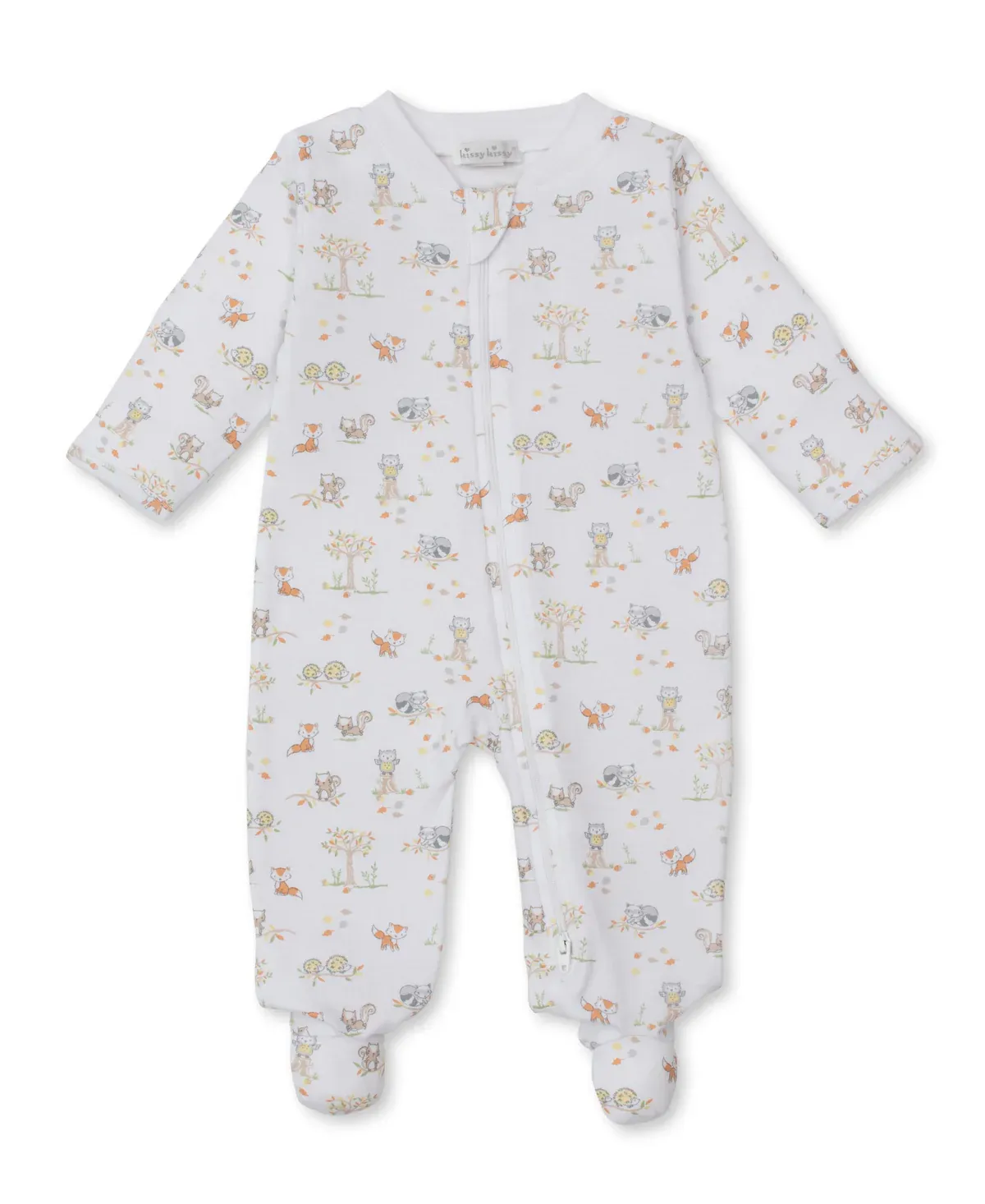 Forest Frolic Zipper Footie