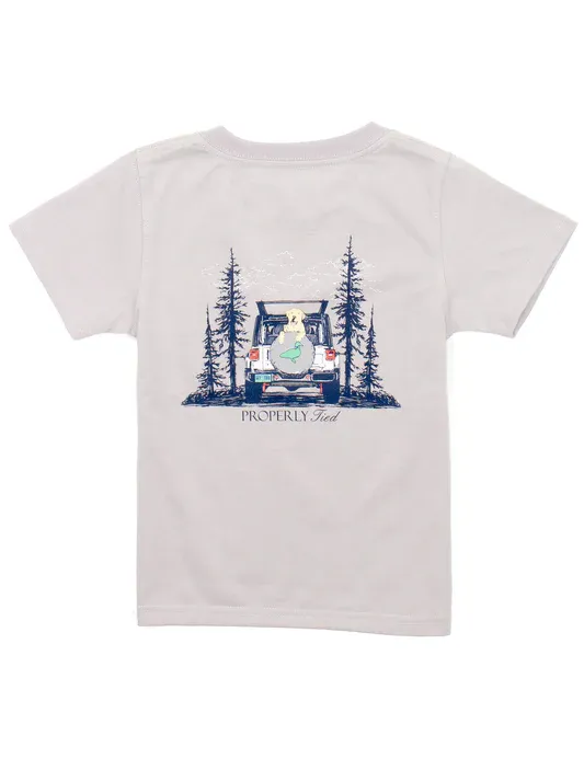 Boys Catch A Ride Short Sleeve Ice Grey