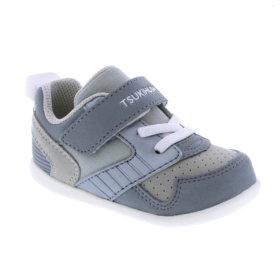 Racer Sneaker in Grey/White