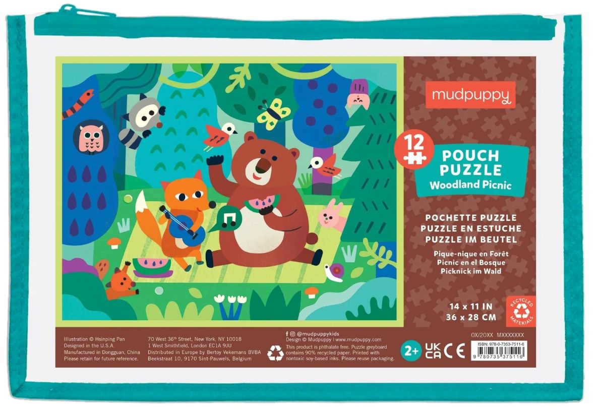 Woodland Picnic 12 Piece Pouch Puzzle