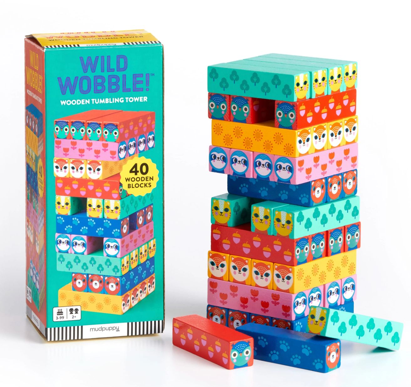 Wild Wobble Wooden Tumble Tower