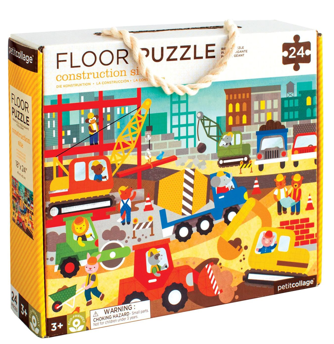 Construction Site 24-Piece Floor Puzzle