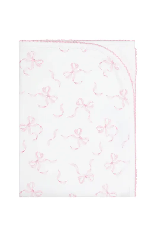 Charming Bows Print Blanket