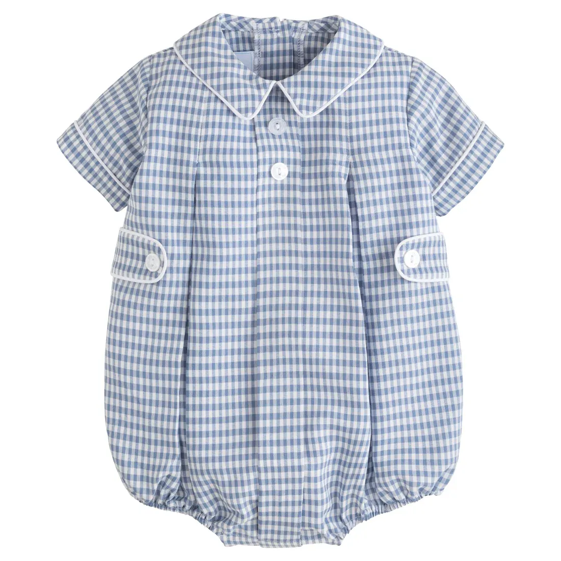 Gray Blue Gingham Davant Bubble