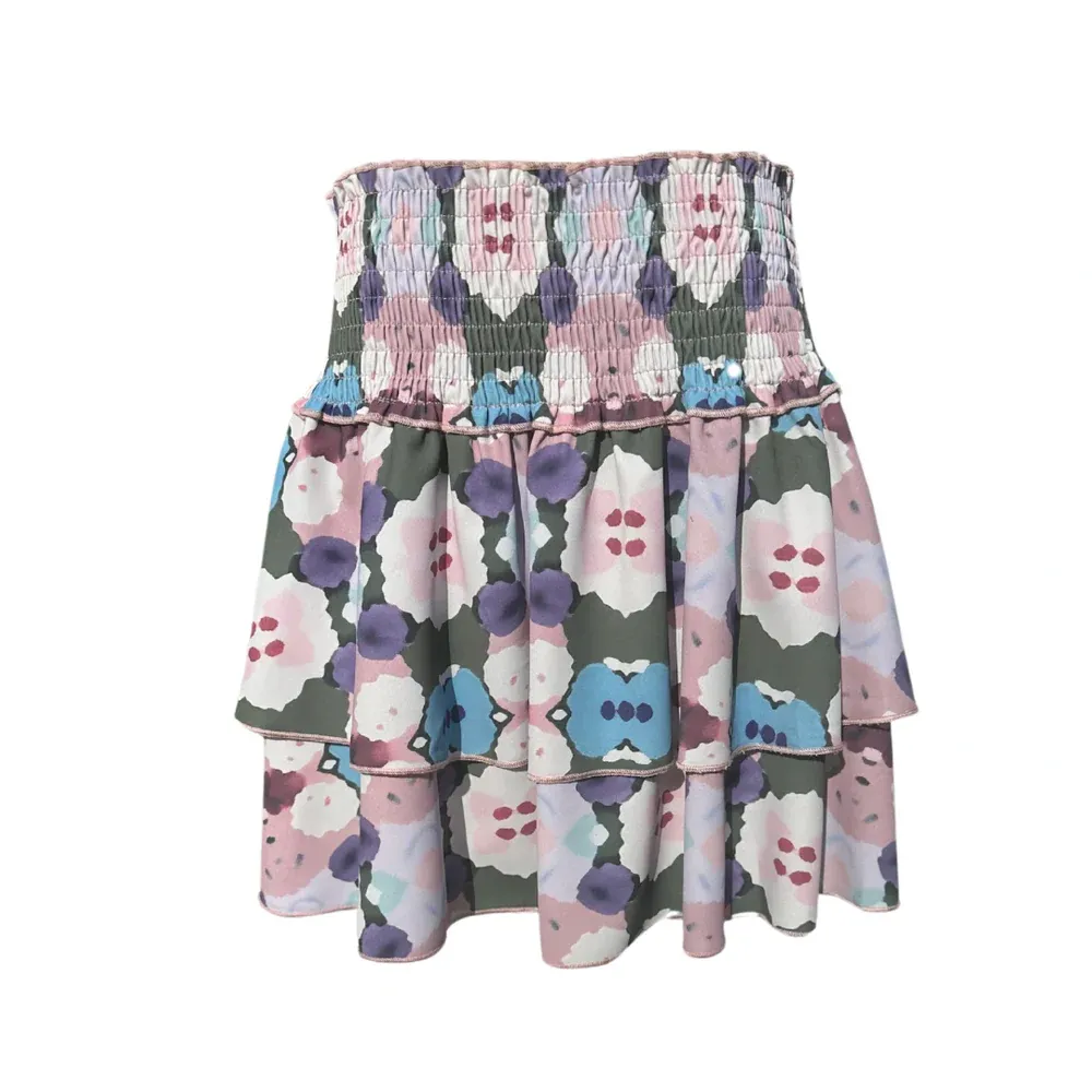 Teal Ink Blot Scottie Skirt