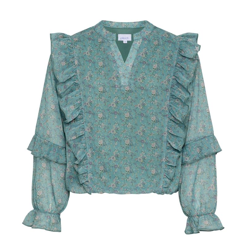 Whimsy Teal Katie Top