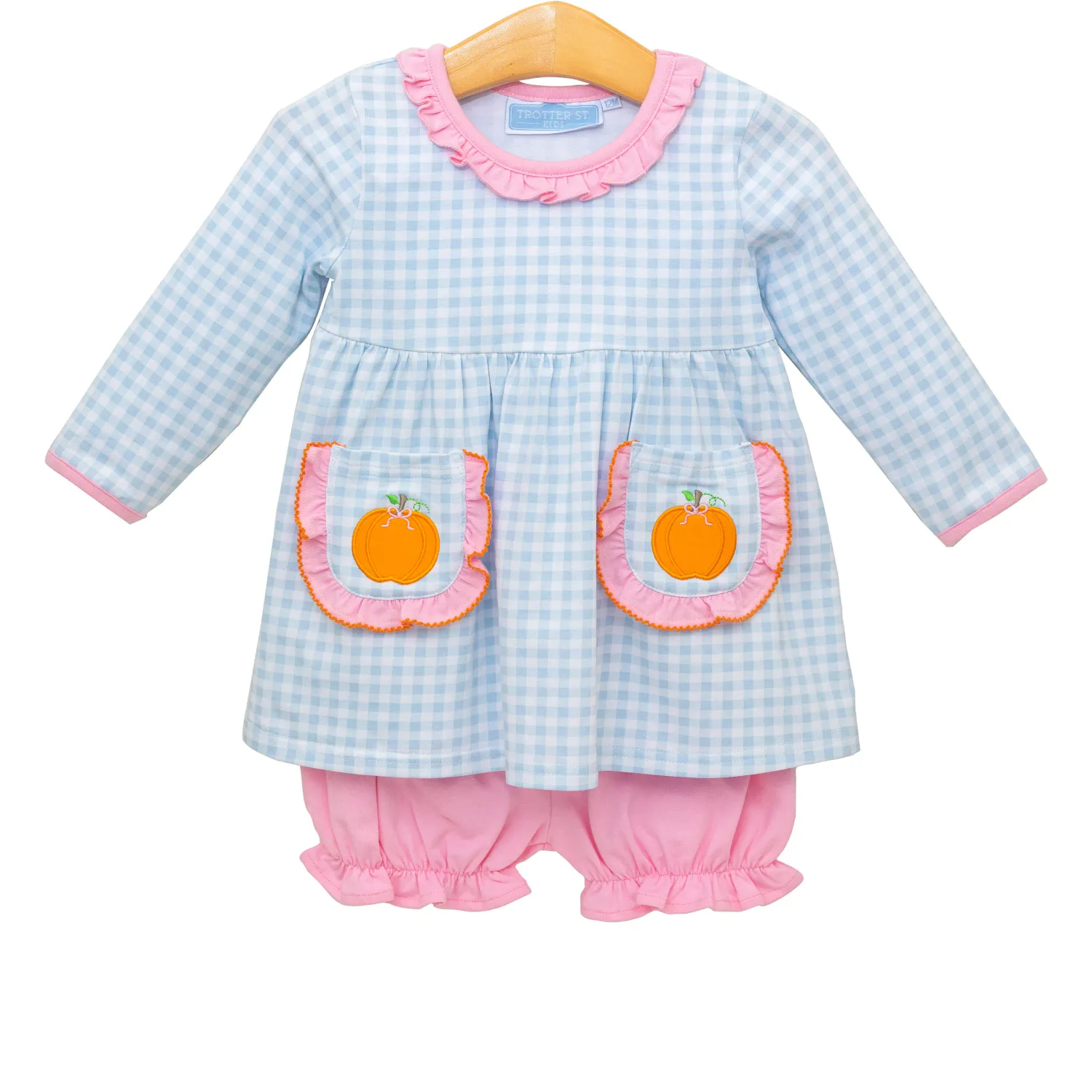Pumpkin LS Bloomer Set