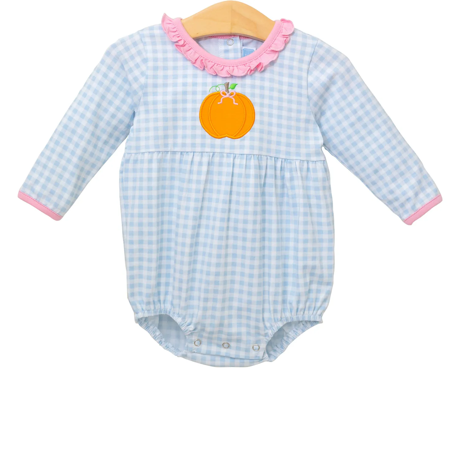Pumpkin LS Ruffle Bubble