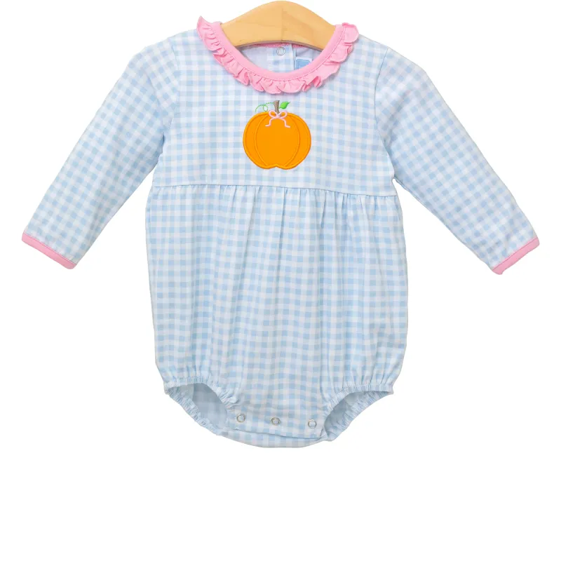 Pumpkin LS Ruffle Bubble
