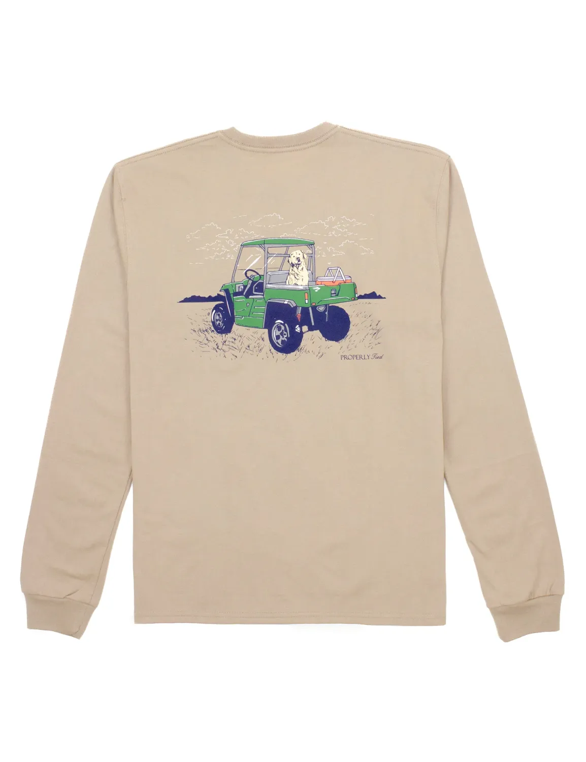 Boys Side By Side Long Sleeve Sand