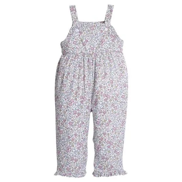 Ruffled Overall in Margaux Floral