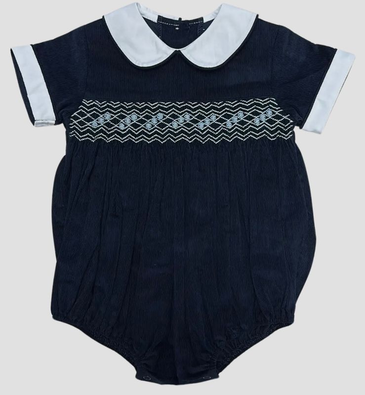 London Hand Smocked Boys Bubble