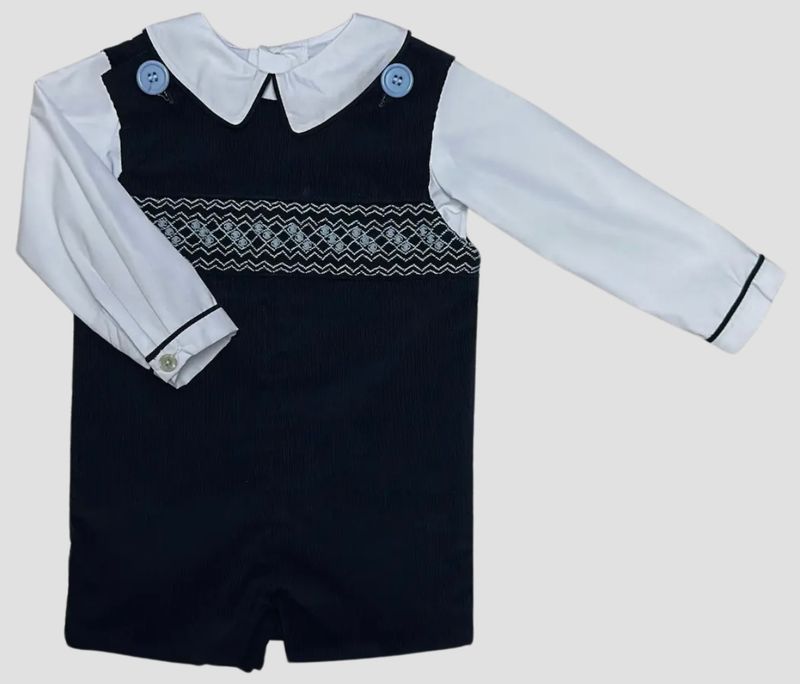 London Smocked Overall Set