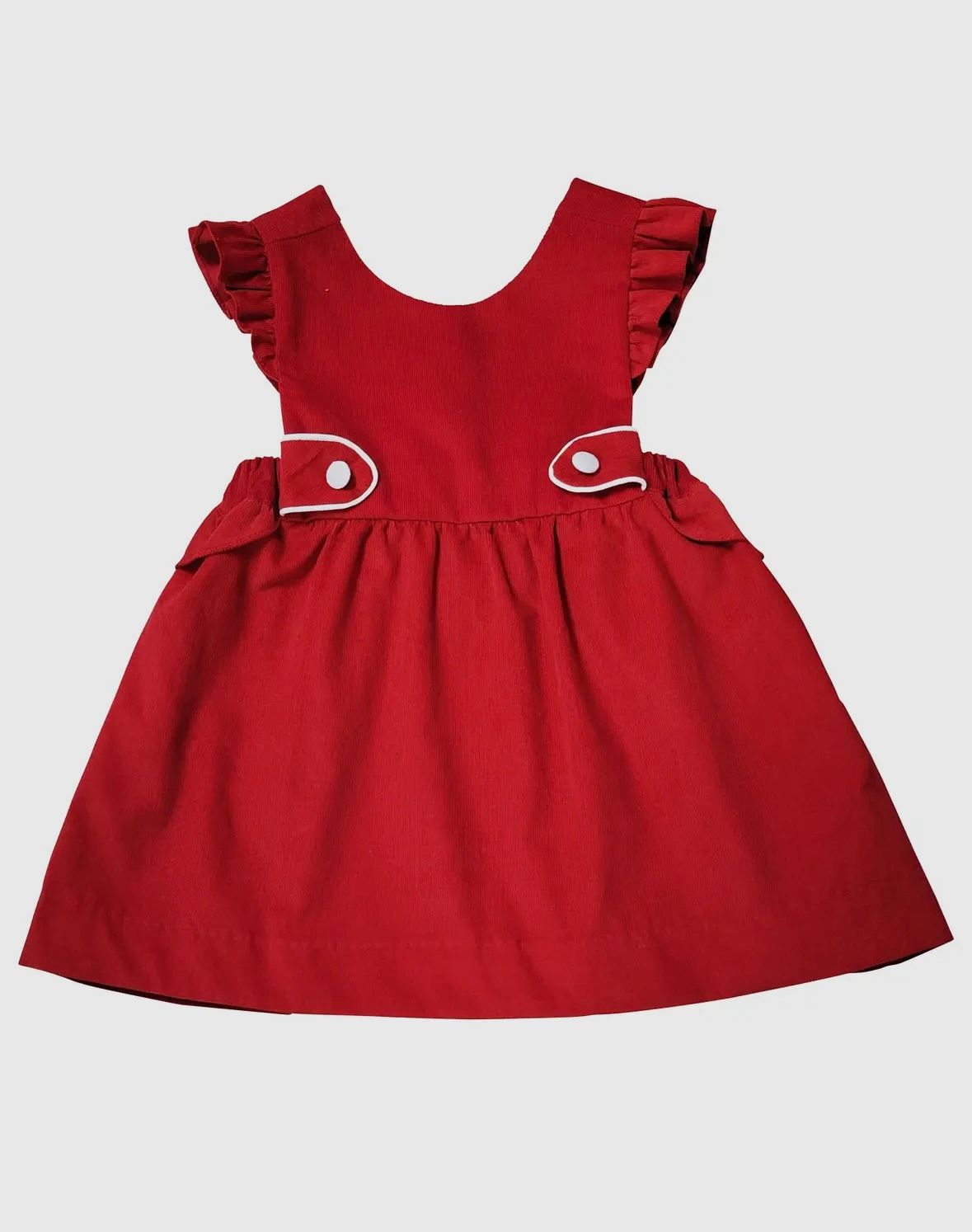 Girl's Red Corduroy Jumper