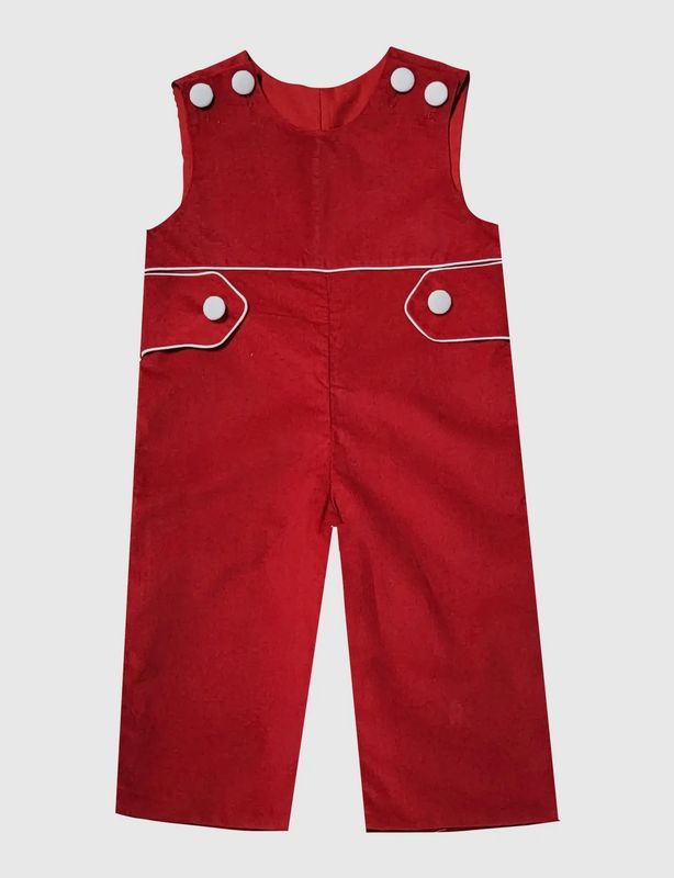 Red Cord Long Romper