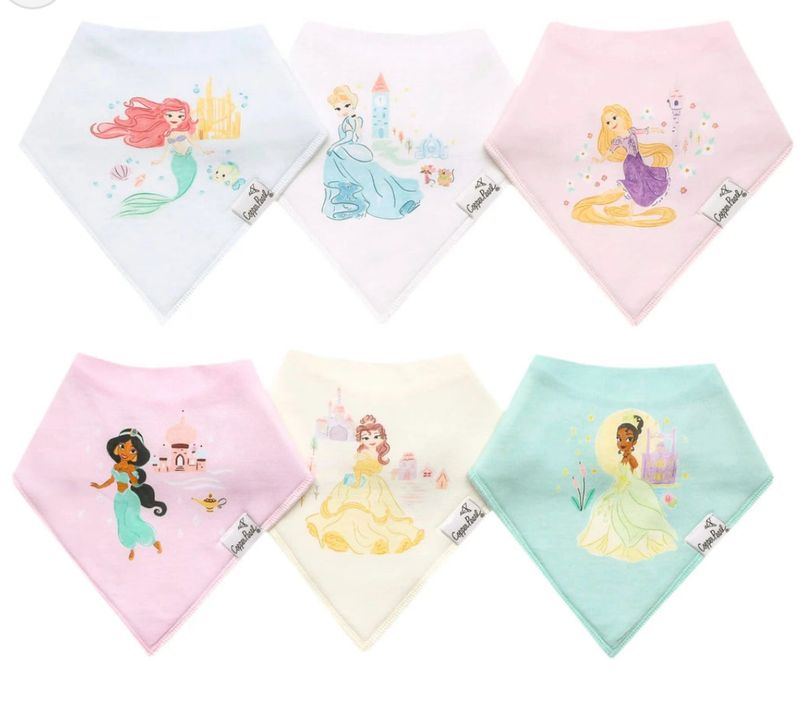 Disney Princess Bandana Bib Set (6 Pack)