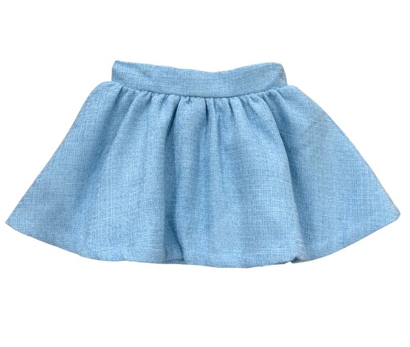 Sofie Blue Tweed Skirt