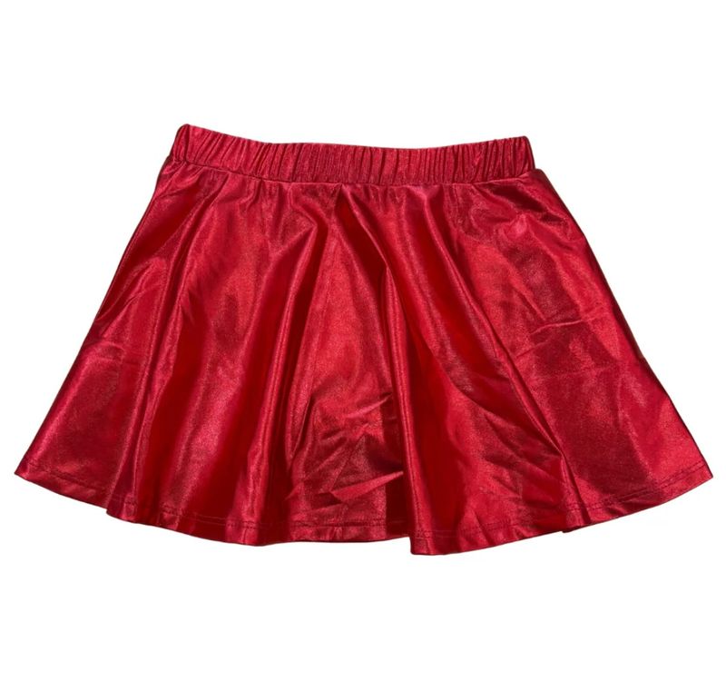 Metallic Red Skirt