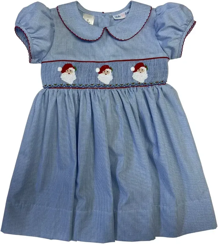 Santa Claus Smocked Waist Dress