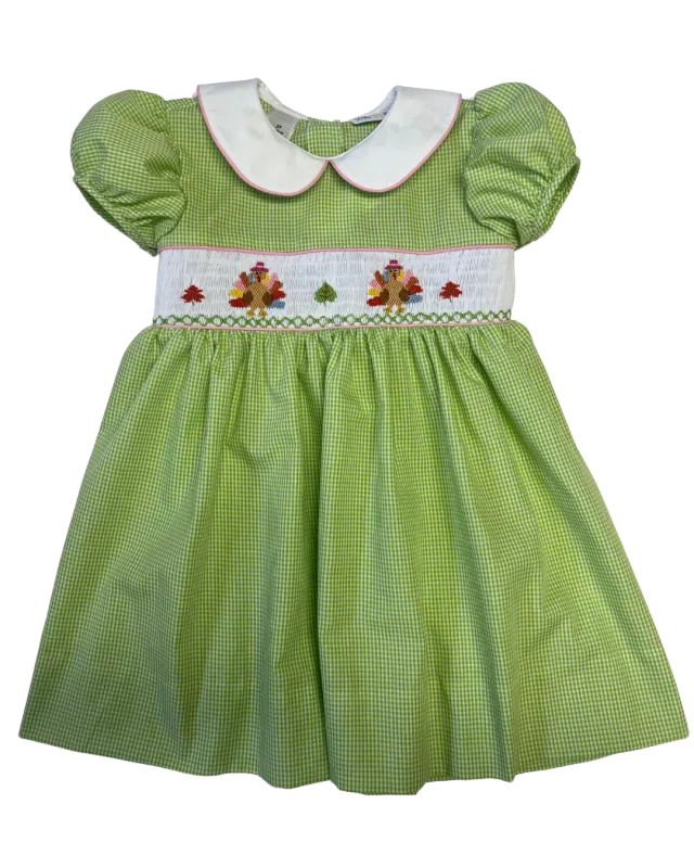 Rose Turkey Smocked Waist Dress