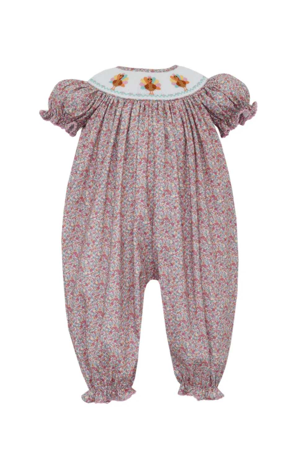 Pink Floral Turkey Long Bishop Bubble