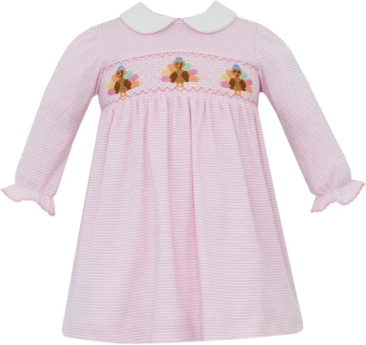 Pink Turkey Stripe Dress