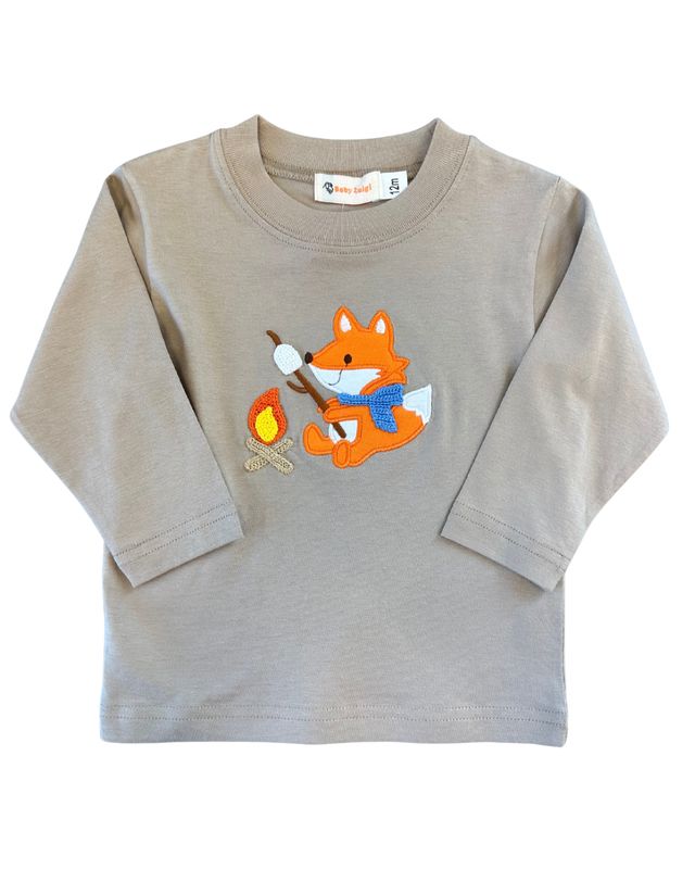 Fox with Fire and Marshmallows L/S Shirt