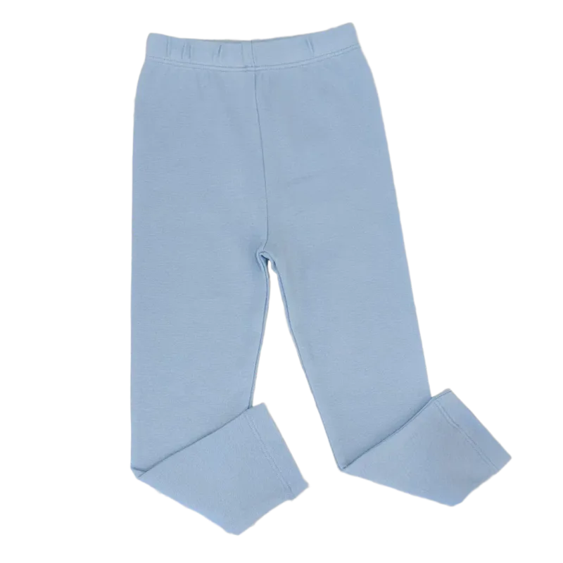 Light Sky Blue Straight Leggings