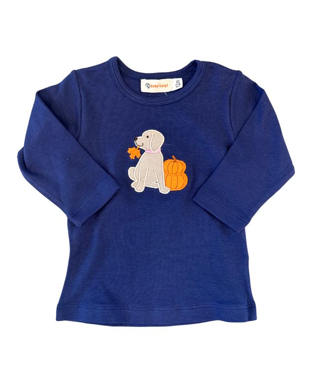 Girls Pumpkin and Leaves T-Shirt