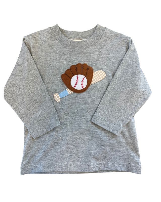 Bat, Glove, and Baseball L/S Shirt