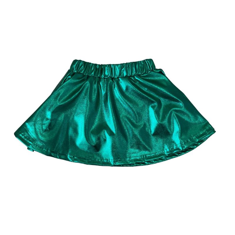 Metallic Green Skirt