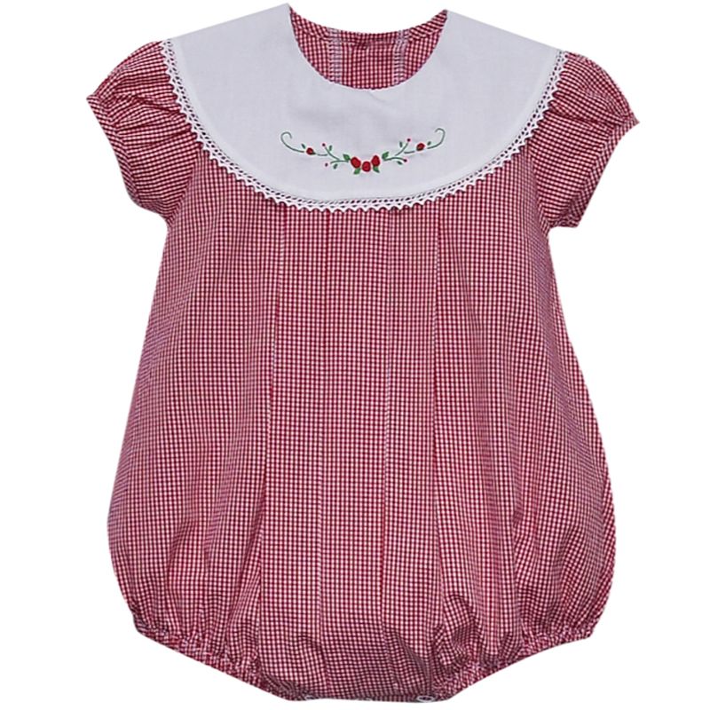 Bailey Girl Flower Smocked Bubble