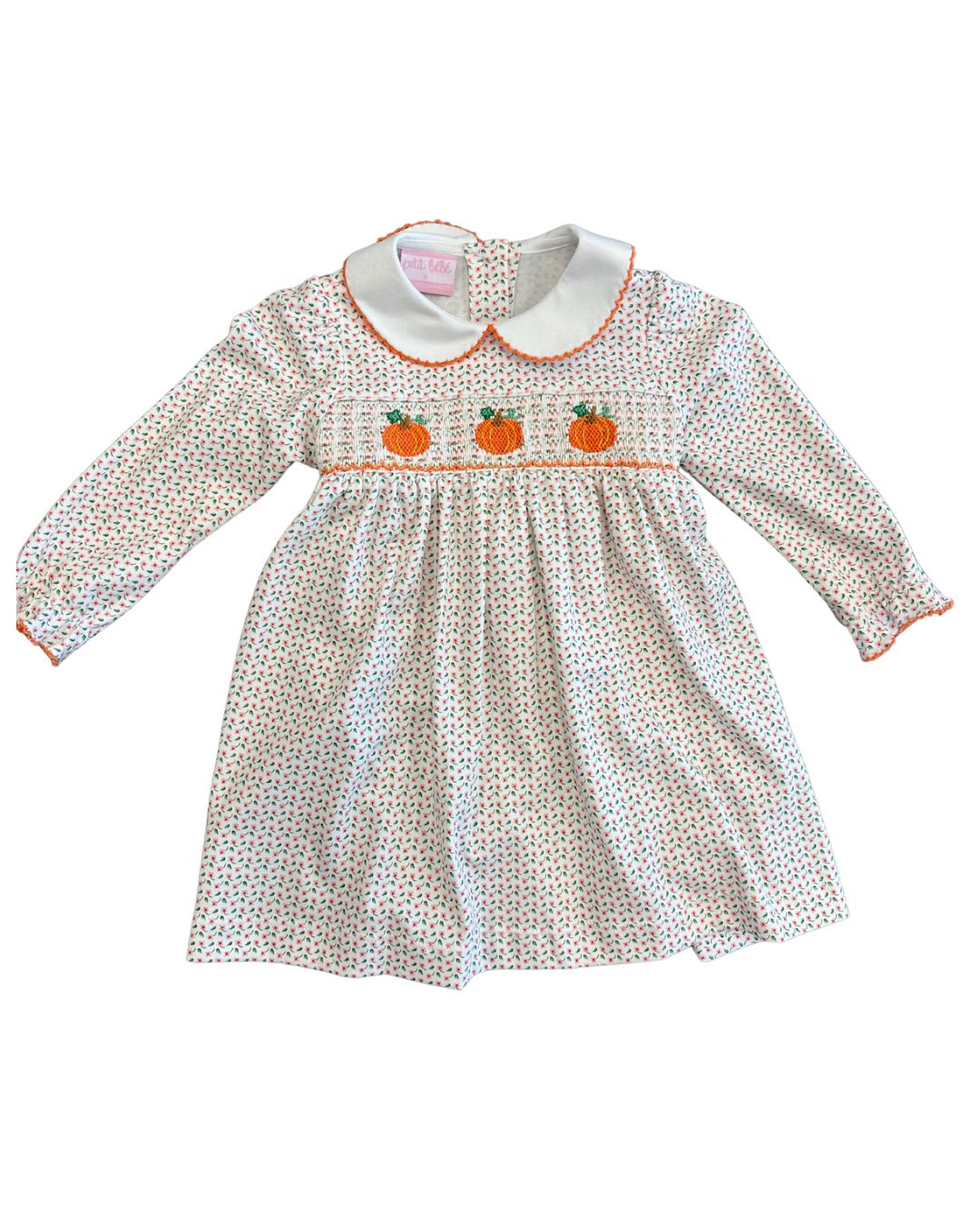 Pumpkin Girl's Floral Knit Dress