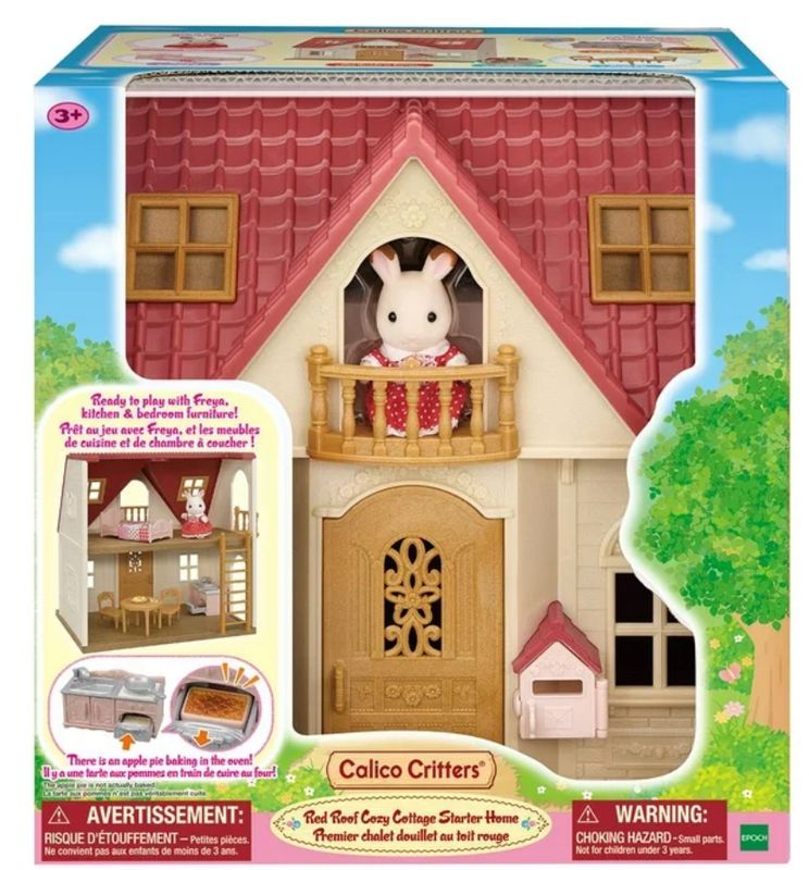 Calico Critters Red Roof Cozy Cottage Starter Home