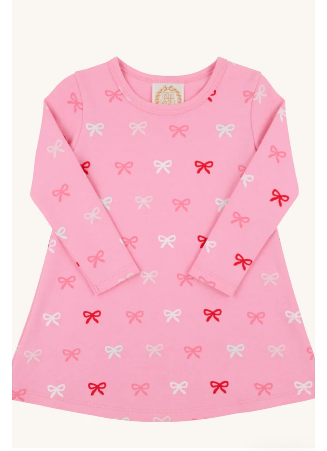 Long Sleeve Polly Play Dress Bitty Bows